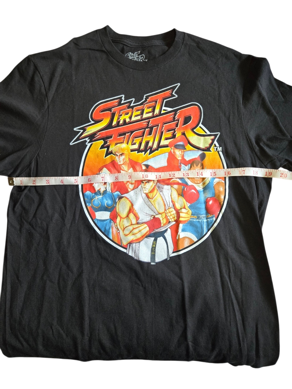 Street Fighter Graphic T-Shirt Men’s Size M Black Capcom Retro Gamer Tee Ryu Ken - Picture 6 of 6